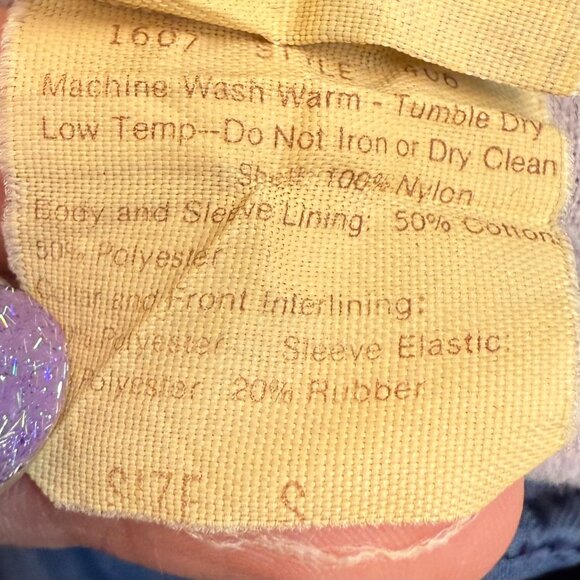 Vintage 1970s Memphis State University Jacket, MSU Tigers Windbreaker Chalk Line - Picture 5 of 5